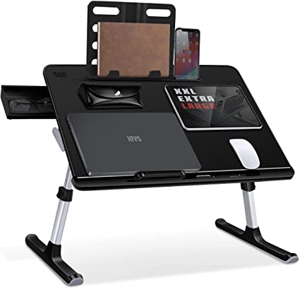 SAIJI Adjustable Bed Desk for Laptop