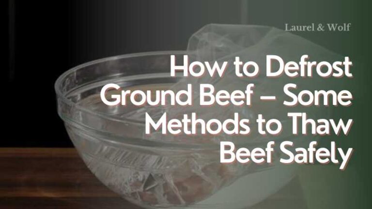 how to safely thaw ground beef